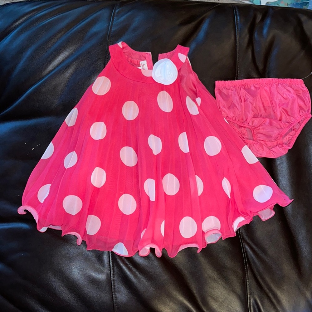 Jessica Ann dress with bloomers size 12m NWOT